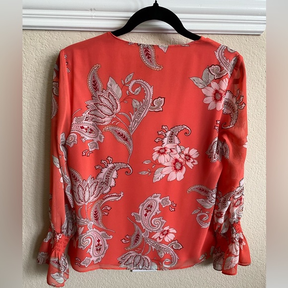 JM Collection Chiffon blouse - Picture 2 of 4